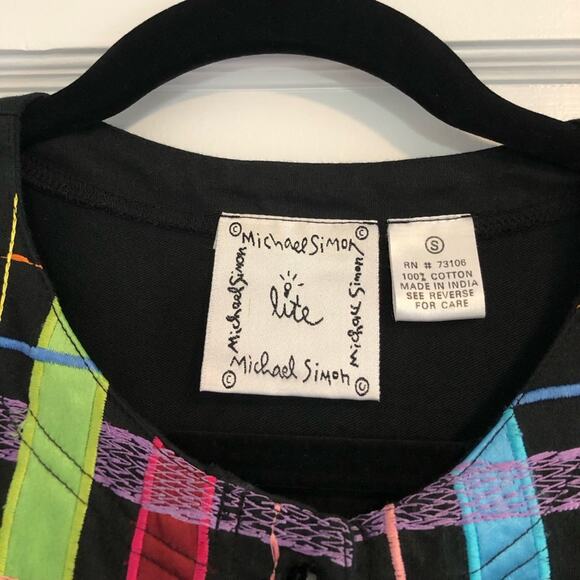 Vintage Michael Simon Colorful Neon Jacket - Picture 3 of 5